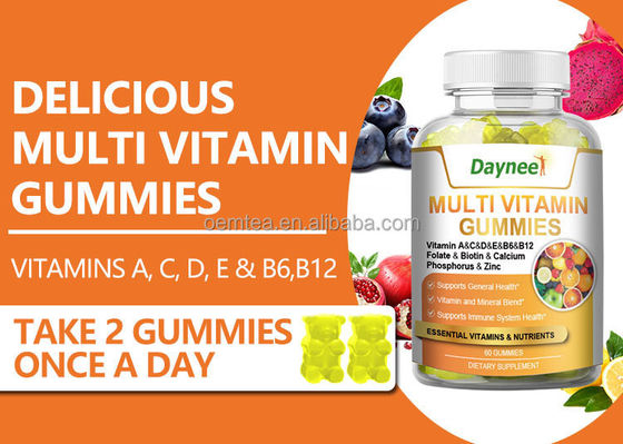 60 Gummies Multi Vitamin Ιδιωτική Ετικέτα Συμπλήρωμα διατροφής για την ενίσχυση του ανοσοποιητικού συστήματος