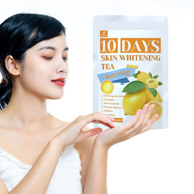 Ιδιωτική ετικέτα Glow Tea 10 Ημερών Βιταμίνη C Λευκαντικό πρωινό τσάι προσαρμοσμένο για νεογνά