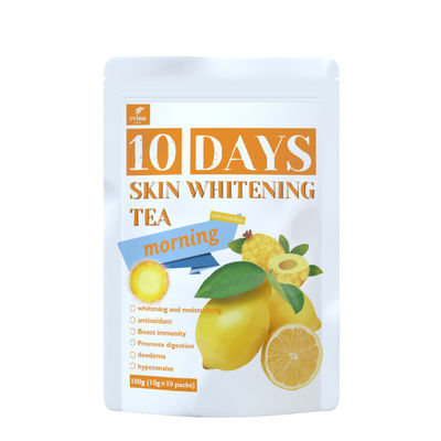 Ιδιωτική ετικέτα Glow Tea 10 Ημερών Βιταμίνη C Λευκαντικό πρωινό τσάι προσαρμοσμένο για νεογνά